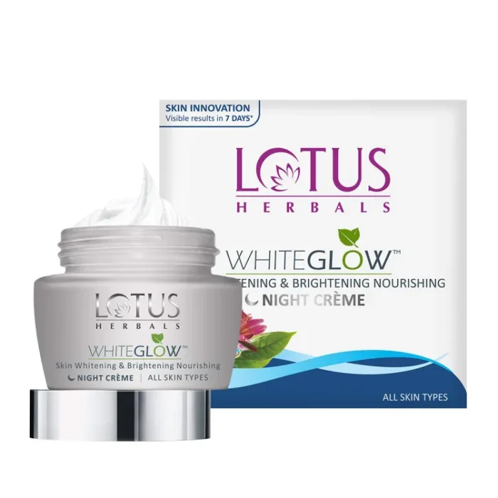 LOTUS HERBALS WHITEGLOW Skin Whitening & Brightening Nourishing Night Creme 40g