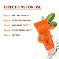 Jovees Papaya Face Wash | Brightens & Hydrates | Reduces Pigmentation 120ml - Image 5