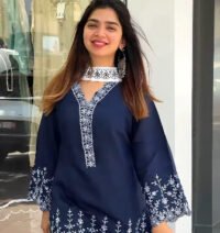 Soft Cotton Embroidery Three Piece