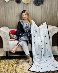 Embroidery Cotton Three Piece - Image 7