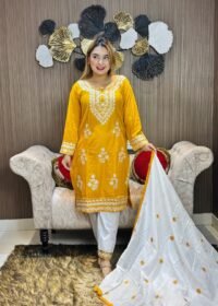 Embroidery Cotton Three Piece - Image 8