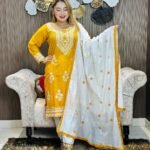 Embroidery Cotton Three Piece