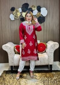 Embroidery Cotton Three Piece - Image 3