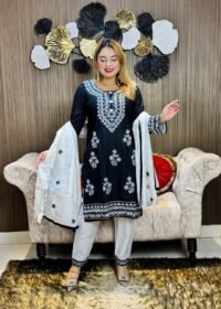 Embroidery Cotton Three Piece - Image 4