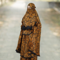 Elegant Palazzo long Khimar Set