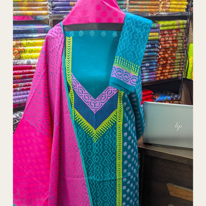 New Exclushive Collection High Qualitiey Cotton Printed Three Piece