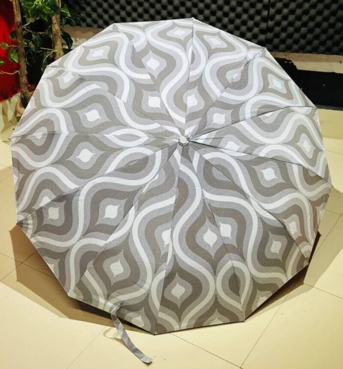 Premium 12-Ribs Automatic Umbrella With Flash Light