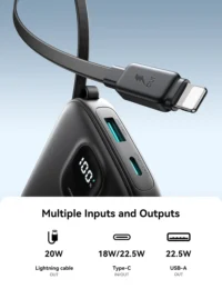 Joyroom JR-PBF18 22.5W Powerbank 10000mAh With Lightning Cable - Image 6