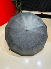 Premium 12-Ribs Automatic Open/Close Wood Handle Umbrella - Image 3