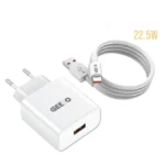 GEEOO C22 22.5W Fast Charger with Type-C Cable
