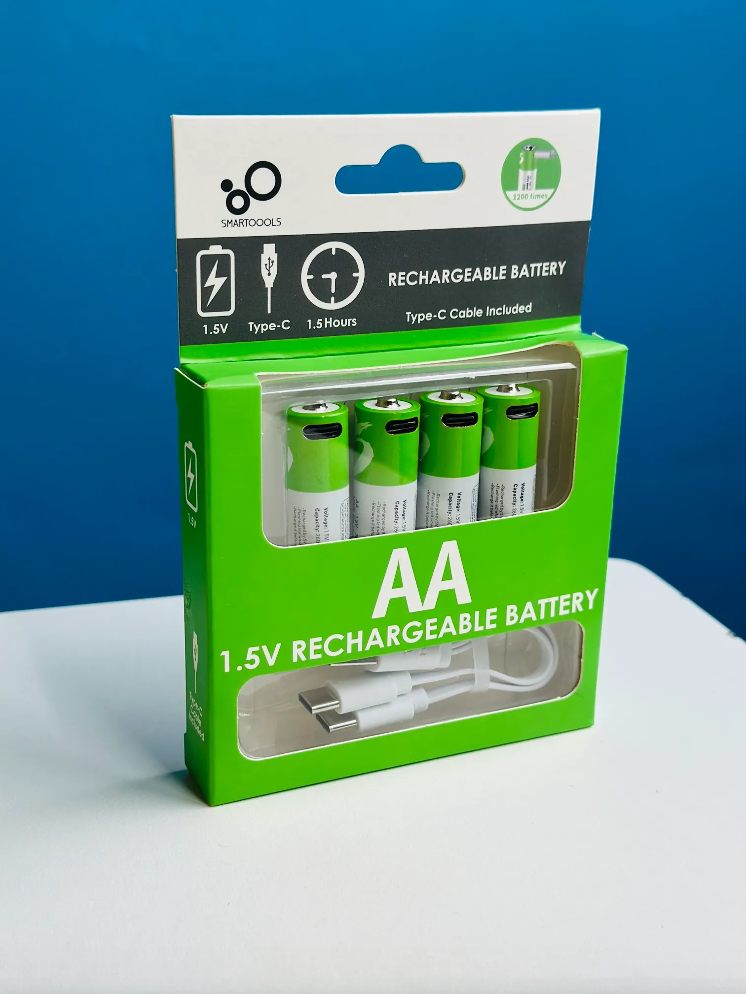 SmarToools RB40 AA Rechargeable Battery SmarToools RB40 AA 1.5V 2600mWh Rechargeable Battery 4Pcs